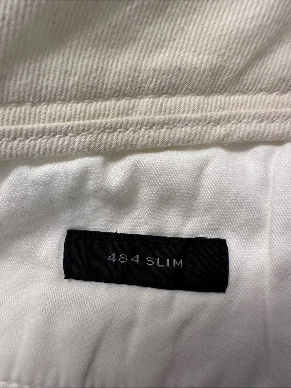 J. Crew Men's 484 Slim Fit Stretch White Chino